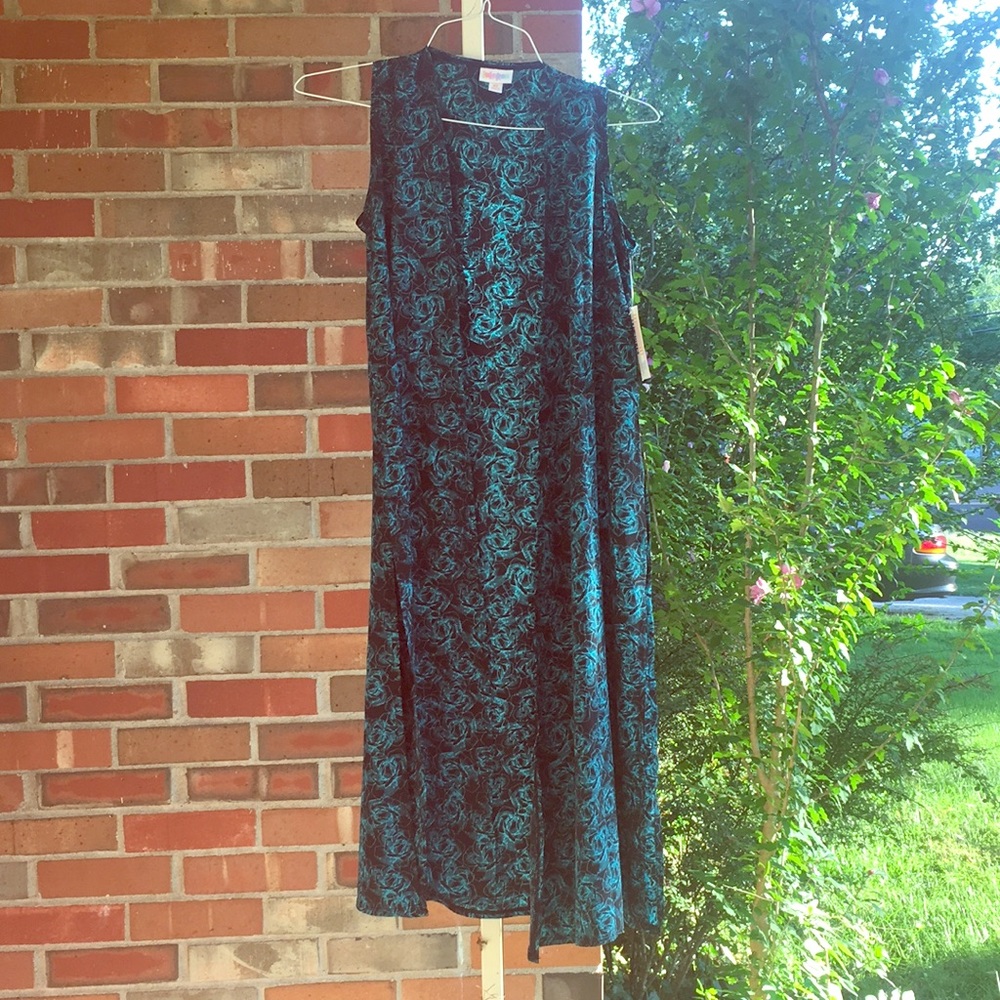 🍁LuLaRoe Floral Joy Black & Teal